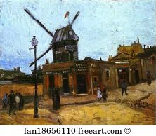 1886 Art Print - Le Moulin De La Galette