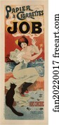  Art Print - Le "papier À Cigarettes Job".