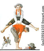 Rockwell Art Print - Leap