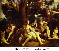 Leda And Swan Art Print - Leda And Swan