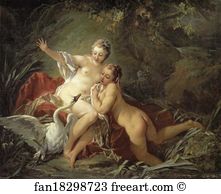 Swan Art Print - Leda And The Swan