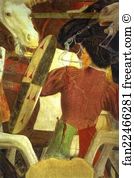 Heraclius Art Print - Legend Of The True Cross: Battle Between Heraclius And Chosroes. Detail
