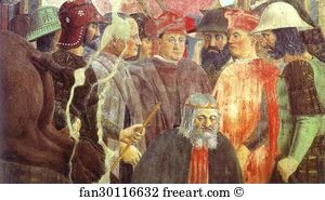 Heraclius Art Print - Legend Of The True Cross: Battle Between Heraclius And Chosroes. Detail
