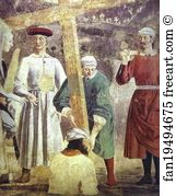 Discovery Art Print - Legend Of The True Cross: Discovery And Proof Of The True Cross. Detail