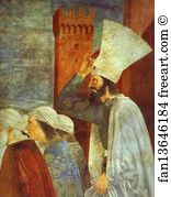 Exaltation Art Print - Legend Of The True Cross: Exaltation Of The Cross. Detail