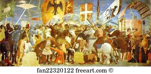 Heraclius Art Print - Legend Of The True Cross: The Battle Of Heraclius And Chosroes