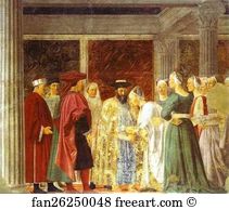 Sheba Art Print - Legend Of The True Cross: The Queen Of Sheba Meeting With Solomon