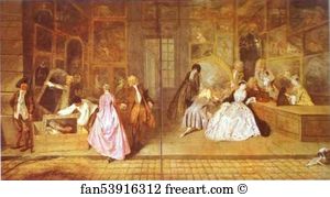 1721 Art Print - L'enseigne De Gersaint