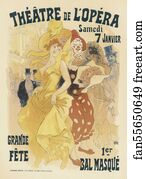 En Art Print - Les "bals De L'opéra En 1899".