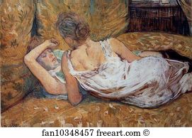 Two Art Print - Les Deux Amies / Abandon, The Two Friends
