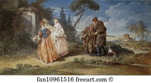 1725 Art Print - Les Oies De Frère Phillippe