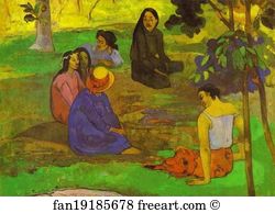 Gauguin Art Print - Les Parau Parau (Conversation)