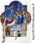 Trä Art Print - Les Trä�s Riches Heures Du Duc De Berry. Coronation Of Mary