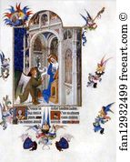 Duc Art Print - Les Trä�s Riches Heures Du Duc De Berry. Coronation Of Mary