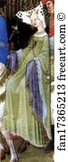The Dukes Paris Residence Detail Art Print - Les Trä�s Riches Heures Du Duc De Berry. May. Hotel De Neste, The Duke's Paris Residence. Detail