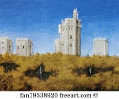 Vincennes Art Print - Les Trä�s Riches Heures Du Duc De Berry. December. Chateau De Vincennes. Detail