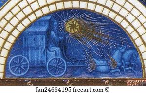 Day Art Print - Les Trä�s Riches Heures Du Duc De Berry. January. A New Year's Day Feast Including Jean De Berry. Detail