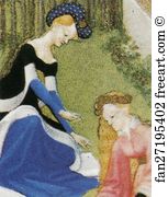 Dourdan Art Print - Les Trä�s Riches Heures Du Duc De Berry. April. Chateau De Dourdan. Detail