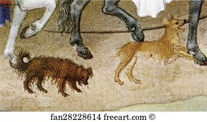 Duc Art Print - Les Trä�s Riches Heures Du Duc De Berry. August. Chateau D'etampes. Detail