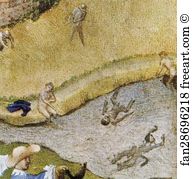 Duc Art Print - Les Trä�s Riches Heures Du Duc De Berry. August. Chateau D'etampes. Detail