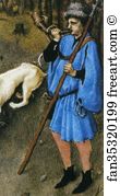 Vincennes Art Print - Les Trä�s Riches Heures Du Duc De Berry. December. Chateau De Vincennes. Detail