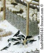 Duc Art Print - Les Trä�s Riches Heures Du Duc De Berry. February. Detail