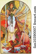 Moderne Art Print - L'estampe Moderne Salammbô 