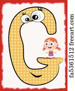 Free art print of Blue letter G. Blue floral capital letter G in frame