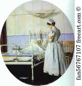 1901 Oil On Canvas The Museum Of Art Art Print - Letter Remained Unfinished