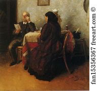 Oil On Canvas Private Collection Art Print - Letter