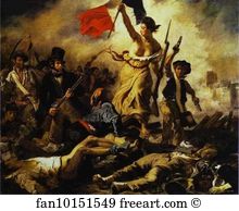 People Art Print - Liberty Leading The People (28 July 1830)