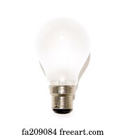 Free Art Print Of Light Bulb Isolated White. Light Bulb Isolated On 