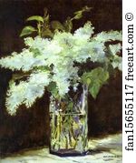 Lilac Art Print - Lilac In A Glass