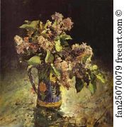 Lilac Art Print - Lilacs In Vase