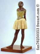 Old New Art Print - Little Fourteen-Year-Old Dancer