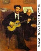 Father Art Print - Lorenzo Pagans And Auguste De Gas, The Artist's Father