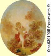 1775 Oil On Canvas National Gallery Of Art Art Print - Love As Conqueror