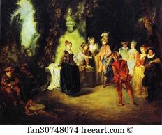 Love In The French Theater Art Print - Love In The French Theater