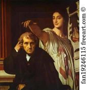 Cherubini Art Print - Luigi Cherubini And The Muse Of Lyric Poetry