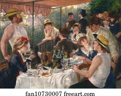 Pierre Auguste Renoir Art Print - Luncheon Of The Boating Party