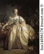 1746 143 X 105 Cm The National Gallery Of Art Art Print - Madame Bergeret