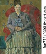 Armchair Art Print - Madame Cézanne In A Red Armchair