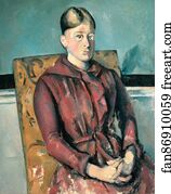 Armchair Art Print - Madame Cézanne In A Yellow Armchair