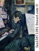 Mademoiselle Art Print - Mademoiselle Dihau At The Piano