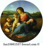 Transferred To Canvas Art Print - Madonna Alba