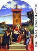 The Magdalen Art Print - Madonna And Child Between St. John The Baptist And St. Mary Magdalen