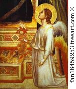 Madonna And Child Enthroned With Saints Art Print - Madonna And Child Enthroned With Saints (Ognissanti Madonna). Detail