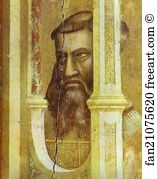 Madonna And Child Enthroned With Saints Art Print - Madonna And Child Enthroned With Saints (Ognissanti Madonna). Detail