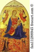 Madonna And Child With Angels Art Print - Madonna And Child With Angels