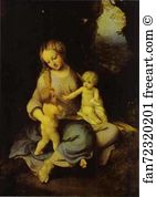 Madonna And Child With St John Art Print - Madonna And Child With St. John